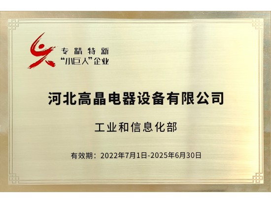 專精特新小巨人企業